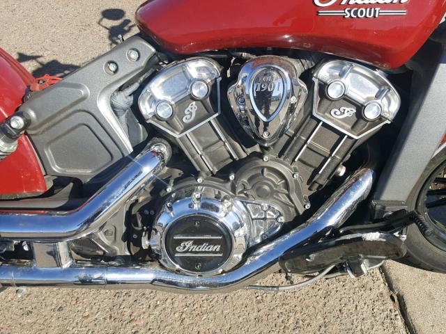 56KMSA009F3103310 - 2015 INDIAN MOTORCYCLE CO. SCOUT ABS RED photo 7