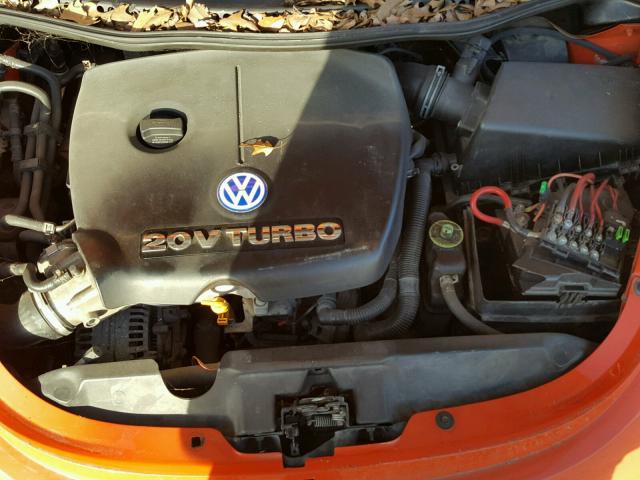 3VWCD21C92M426952 - 2002 VOLKSWAGEN NEW BEETLE ORANGE photo 7