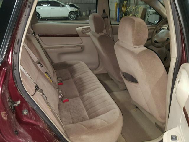 2G1WF55E229133628 - 2002 CHEVROLET IMPALA MAROON photo 6