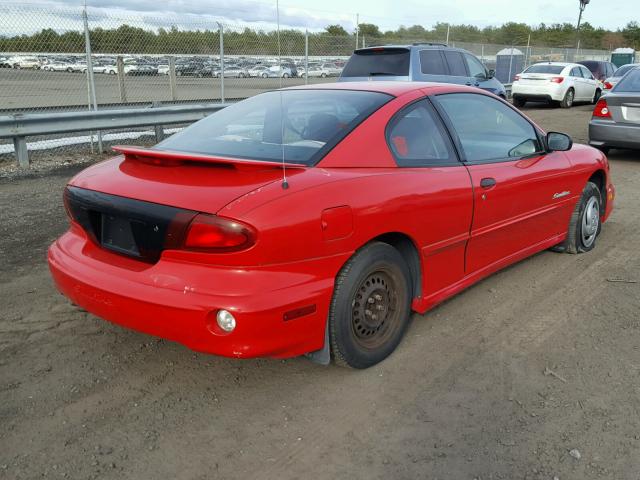 1G2JB124527391939 - 2002 PONTIAC SUNFIRE SE RED photo 4