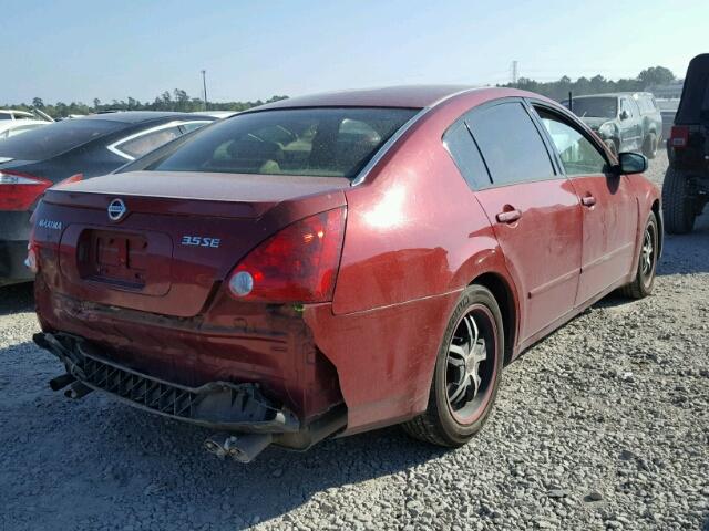 1N4BA41E25C862512 - 2005 NISSAN MAXIMA SE RED photo 4