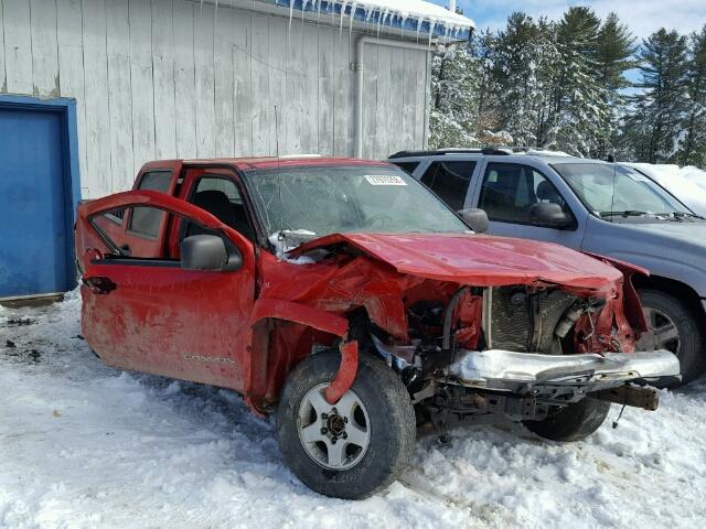 1GTDT136548173034 - 2004 GMC CANYON RED photo 1