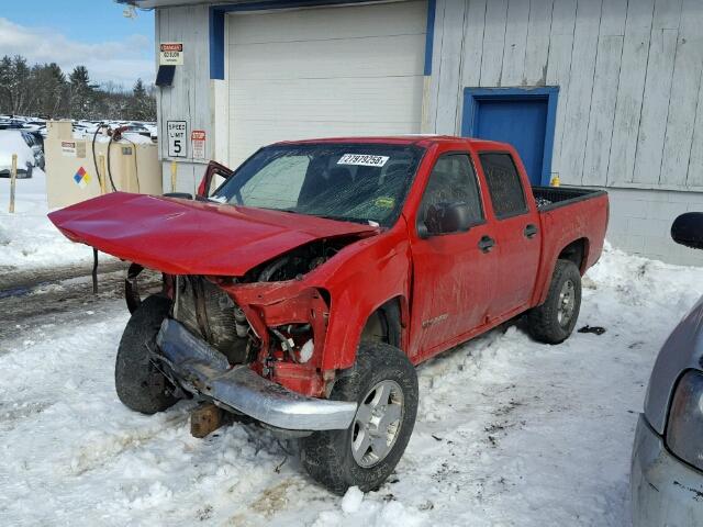 1GTDT136548173034 - 2004 GMC CANYON RED photo 2