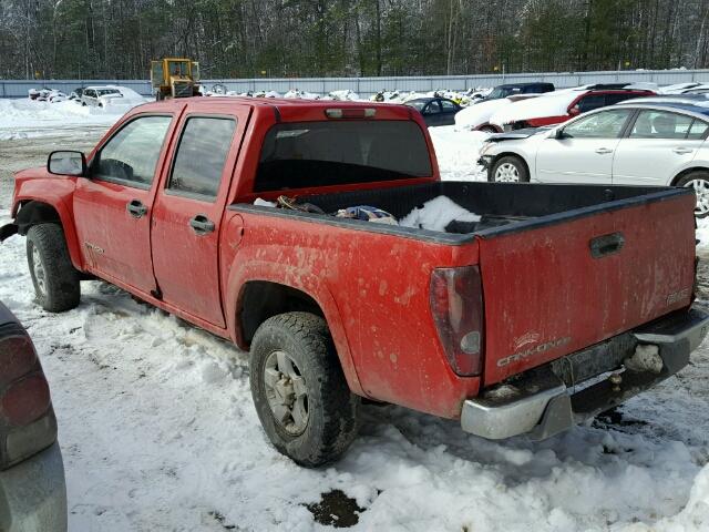 1GTDT136548173034 - 2004 GMC CANYON RED photo 3