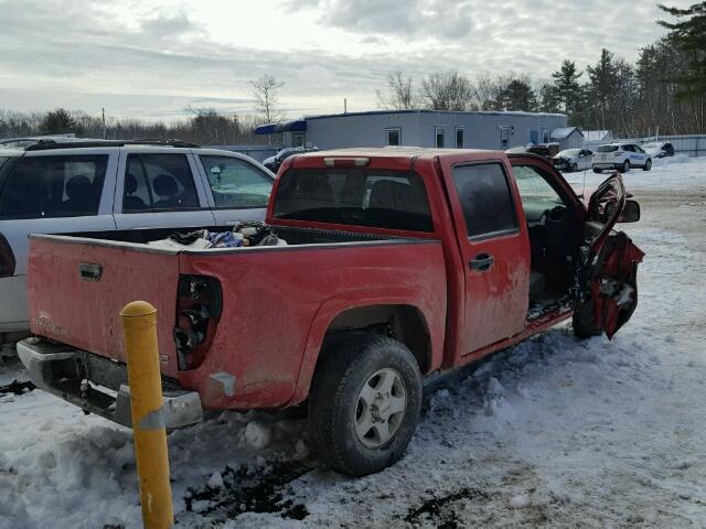 1GTDT136548173034 - 2004 GMC CANYON RED photo 4