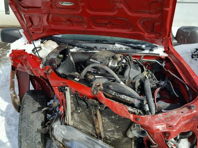 1GTDT136548173034 - 2004 GMC CANYON RED photo 7