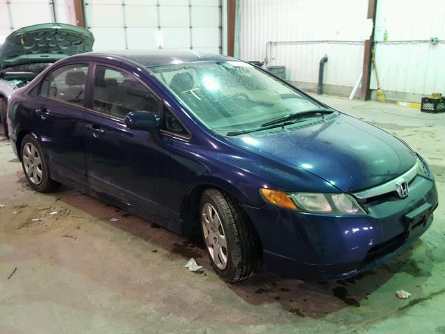 1HGFA16506L106537 - 2006 HONDA CIVIC LX BLUE photo 1