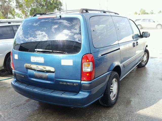 1GNDX03E33D167493 - 2003 CHEVROLET VENTURE BLUE photo 4