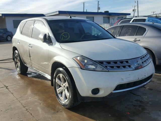 JN8AZ08T07W519277 - 2007 NISSAN MURANO SL WHITE photo 1