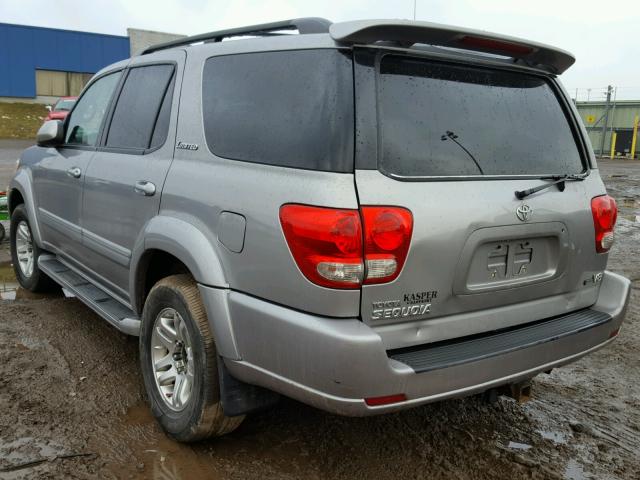 5TDZT38A55S243031 - 2005 TOYOTA SEQUOIA LI SILVER photo 3