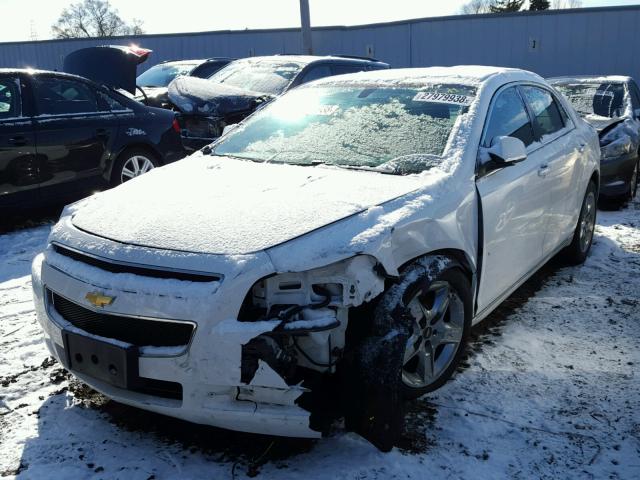 1G1ZC5EB3A4132680 - 2010 CHEVROLET MALIBU 1LT WHITE photo 2
