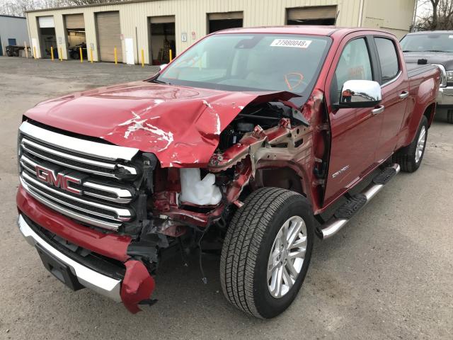 1GTP6DE11G1365863 - 2016 GMC CANYON SLT BURGUNDY photo 2