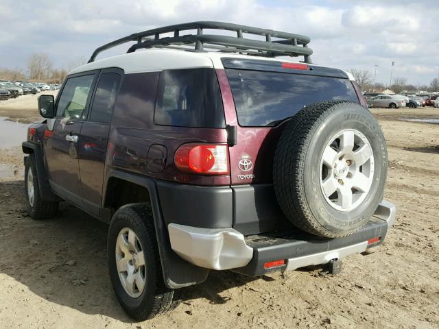 JTEBU11F170069145 - 2007 TOYOTA FJ CRUISER MAROON photo 3