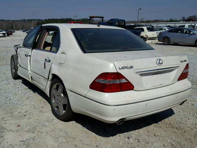 JTHBN36F065049295 - 2006 LEXUS LS 430 WHITE photo 3