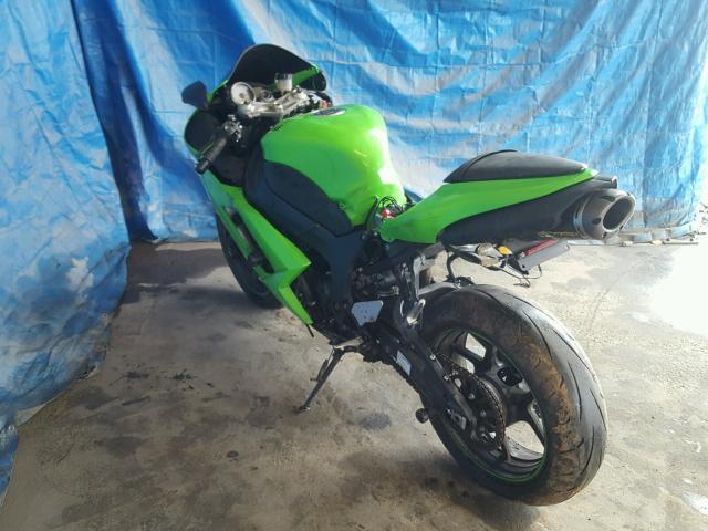 JKAZX4P187A006717 - 2007 KAWASAKI ZX600 P GREEN photo 3