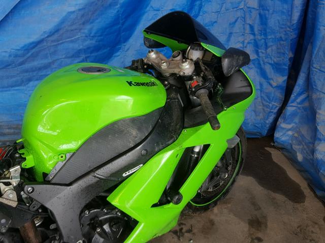 JKAZX4P187A006717 - 2007 KAWASAKI ZX600 P GREEN photo 5