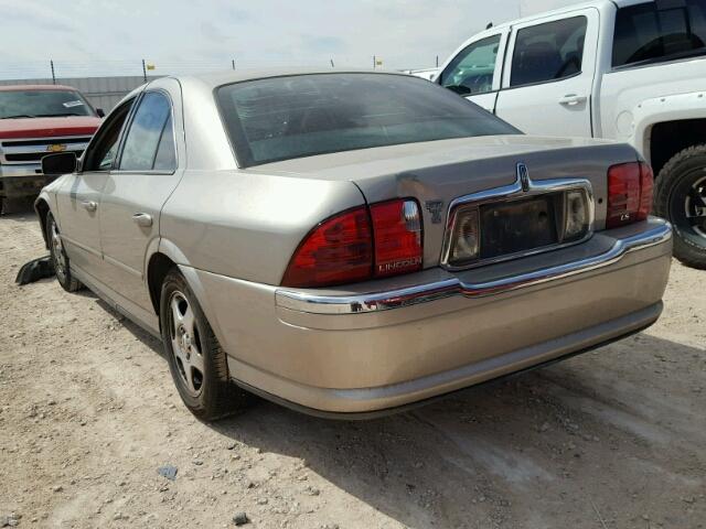 1LNHM86S4YY926229 - 2000 LINCOLN LS GOLD photo 3