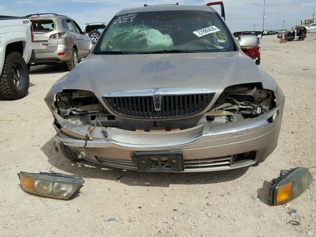1LNHM86S4YY926229 - 2000 LINCOLN LS GOLD photo 9