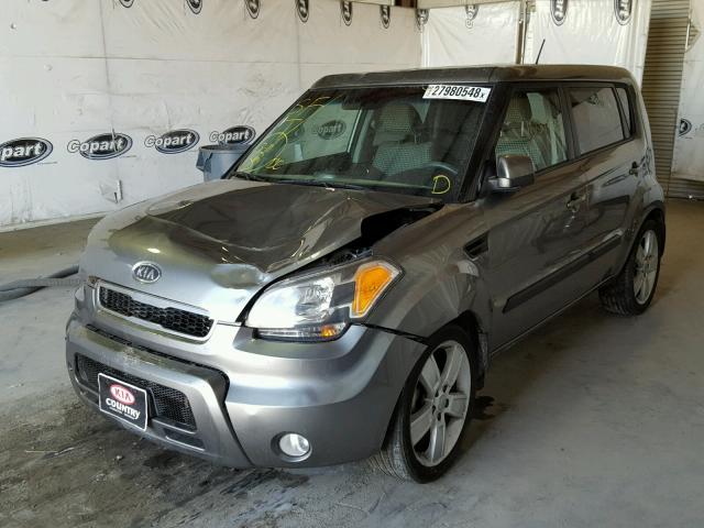 KNDJT2A20B7343327 - 2011 KIA SOUL + GRAY photo 2