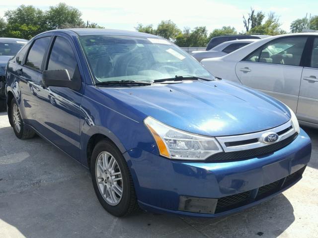 1FAHP35N29W148624 - 2009 FORD FOCUS SE BLUE photo 1