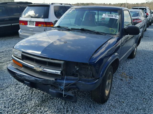 1GCCS1445XK172792 - 1999 CHEVROLET S TRUCK S1 BLUE photo 2