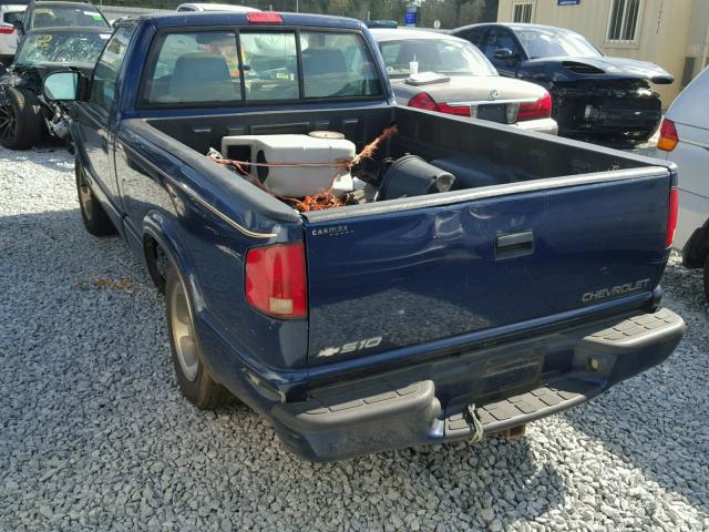 1GCCS1445XK172792 - 1999 CHEVROLET S TRUCK S1 BLUE photo 3