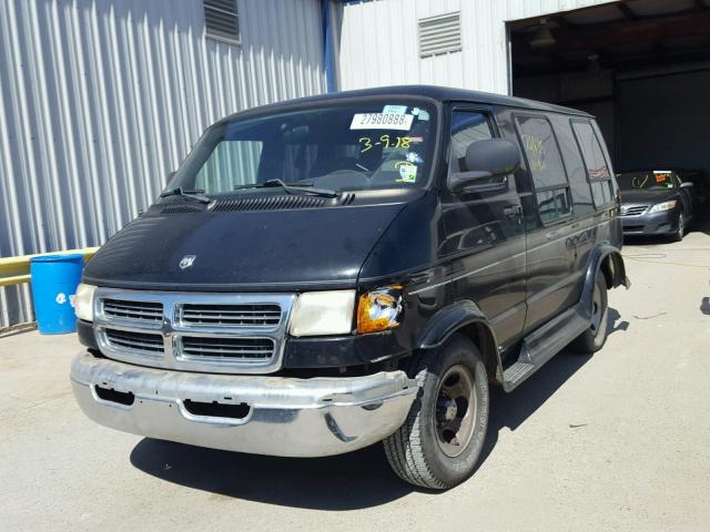 2D6WB11X83K502354 - 2003 DODGE RAM VAN B1 BLACK photo 2