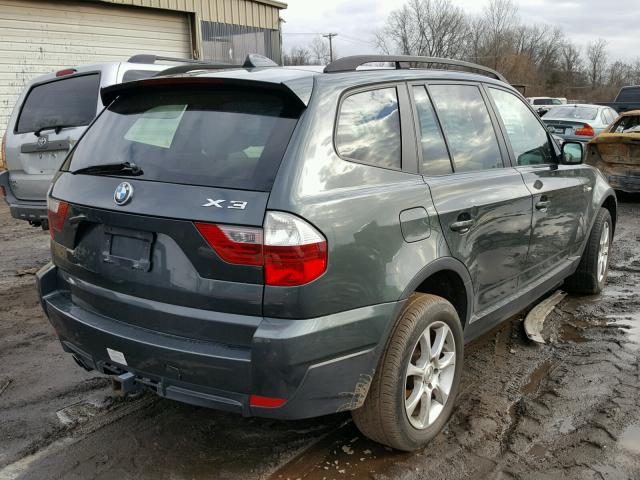 WBXPC93487WE78379 - 2007 BMW X3 3.0SI BLACK photo 4