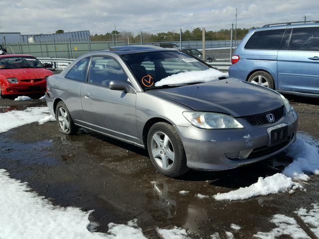 1HGEM22944L054490 - 2004 HONDA CIVIC EX SILVER photo 1