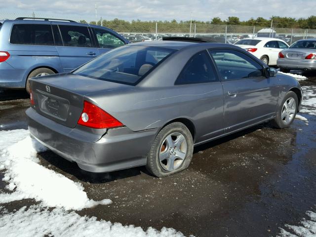 1HGEM22944L054490 - 2004 HONDA CIVIC EX SILVER photo 4