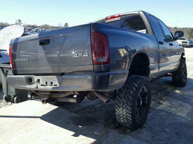 1D7HU18N02J186249 - 2002 DODGE RAM 1500 GRAY photo 4