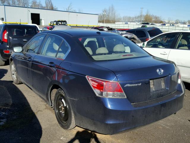 JHMCP26838C046254 - 2008 HONDA ACCORD EXL BLUE photo 3