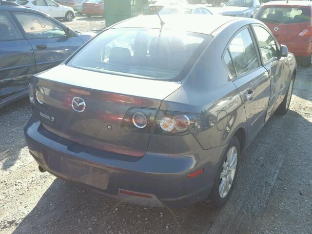 JM1BK12F971683038 - 2007 MAZDA 3 I GRAY photo 4