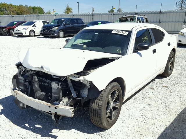 2B3KA43R18H116405 - 2008 DODGE CHARGER WHITE photo 2