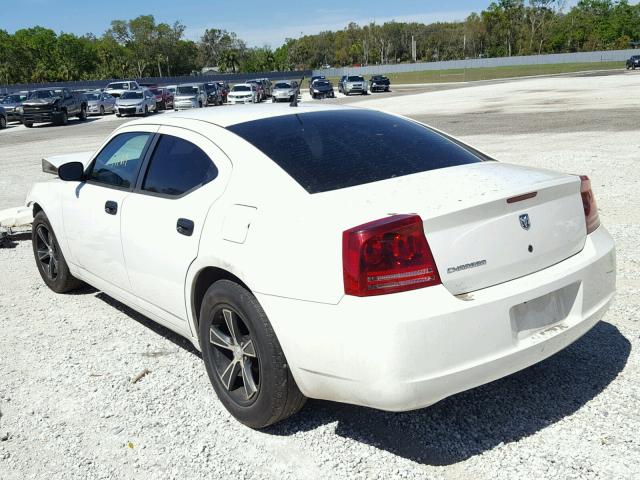 2B3KA43R18H116405 - 2008 DODGE CHARGER WHITE photo 3