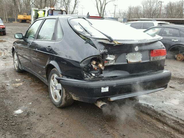 YS3DF55K922024546 - 2002 SAAB 9-3 SE BLACK photo 3