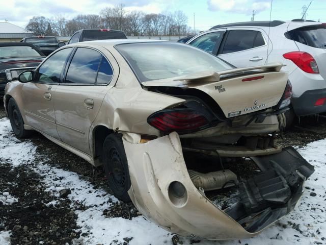 1G2NE52E35M154509 - 2005 PONTIAC GRAND AM S Ոսկեգույն լուսանկար 3