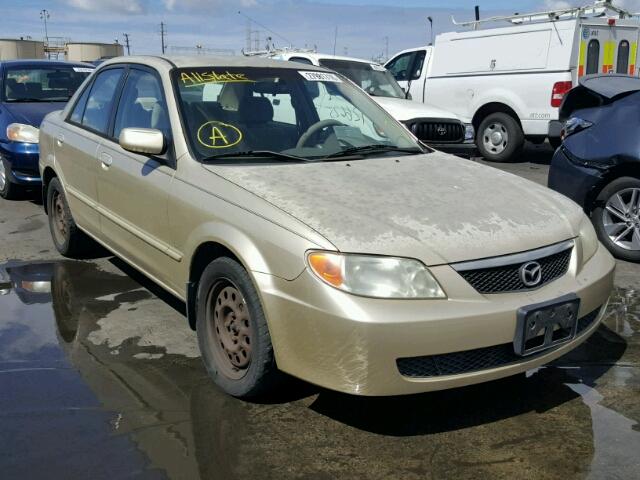 JM1BJ225921575768 - 2002 MAZDA PROTEGE DX TAN photo 1