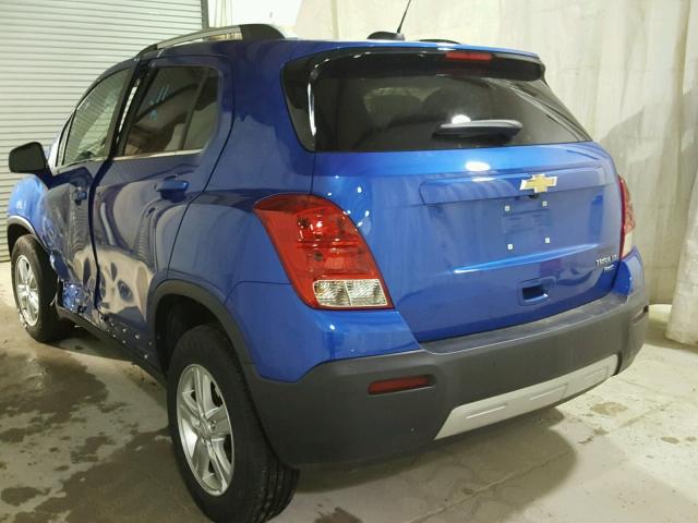 KL7CJPSBXGB686626 - 2016 CHEVROLET TRAX 1LT BLUE photo 3