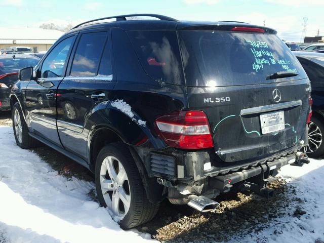 4JGBB2FB1BA720665 - 2011 MERCEDES-BENZ ML 350 BLU BLACK photo 3