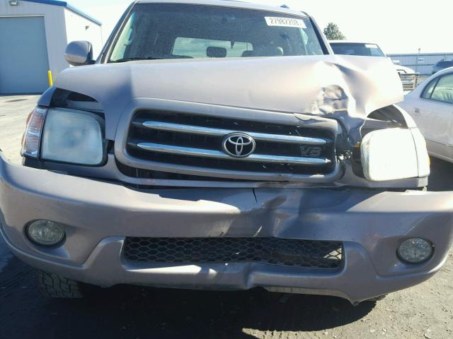 5TDBT48A02S088682 - 2002 TOYOTA SEQUOIA LI GRAY photo 9