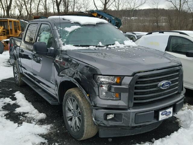 1FTEW1EG9HFB72214 - 2017 FORD F150 SUPER GRAY photo 1