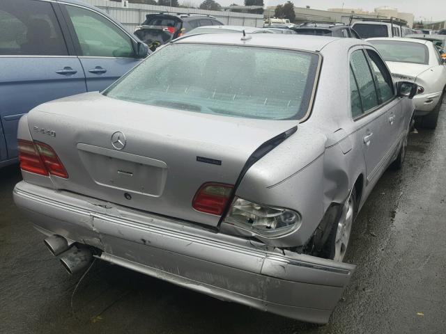 WDBJF70J12B485260 - 2002 MERCEDES-BENZ E 430 GRAY photo 4