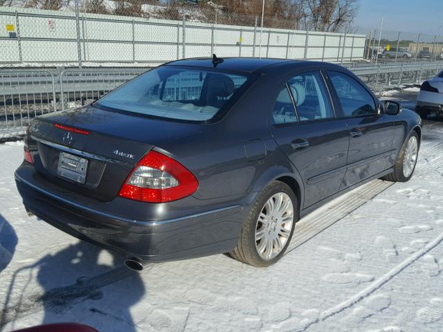 WDBUF87X28B331100 - 2008 MERCEDES-BENZ E 350 4MAT GRAY photo 4