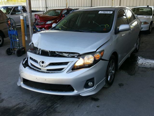 5YFBU4EE4CP009433 - 2012 TOYOTA COROLLA BA SILVER photo 2