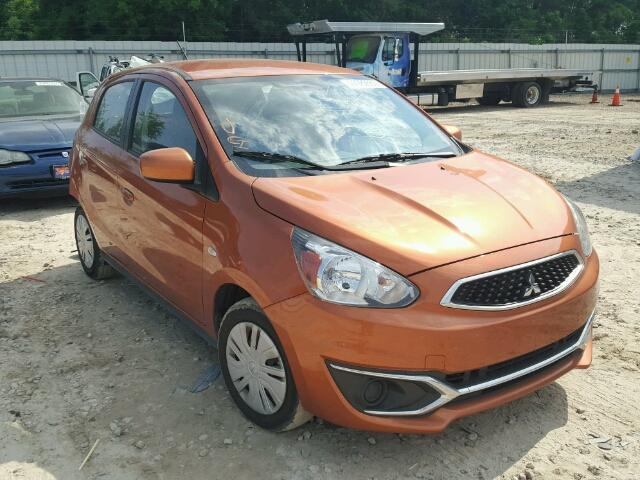 ML32A3HJ1HH001257 - 2017 MITSUBISHI MIRAGE ES ORANGE photo 1