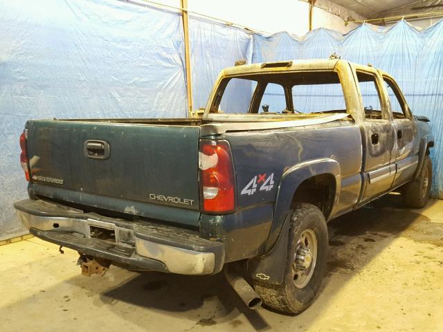 1GCHK23215F894097 - 2005 CHEVROLET SILVERADO GREEN photo 4