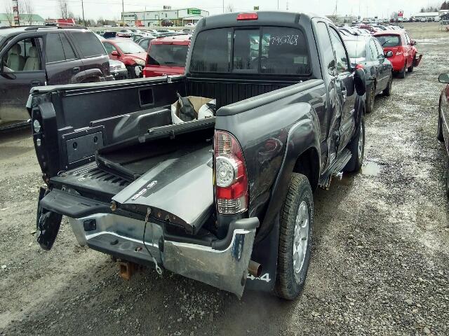 5TFUU4EN0BX013276 - 2011 TOYOTA TACOMA ACC GRAY photo 4