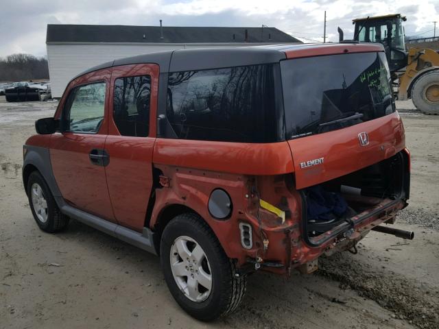 5J6YH28685L026488 - 2005 HONDA ELEMENT EX ORANGE photo 3