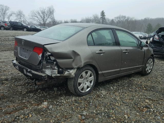 2HGFA16528H345152 - 2008 HONDA CIVIC LX BROWN photo 4